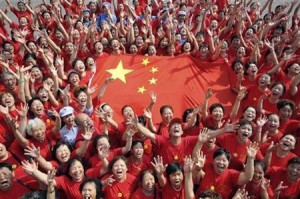 Patent Filing in China - Chinese People Around the Chinese Flag