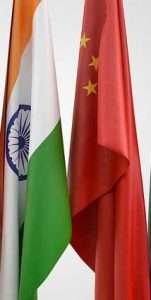 China Drug Manufacturing - Chinese and Indian Flags