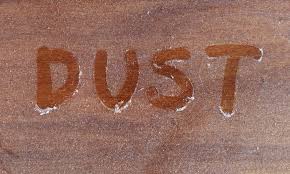 Contronym Examples - The Word Dust Written in Dust