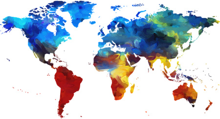 Boston Translation Services - Watercolor Map