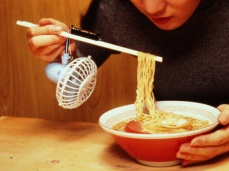 Chindogu Inventions - Noodle Fan