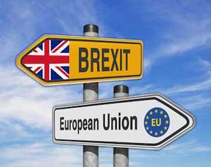 Brexit and Patents - Brexit and EU Roadsigns