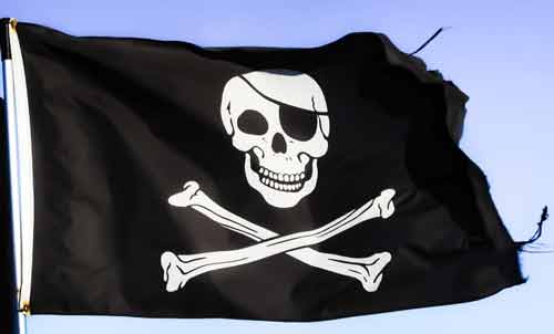Untranslatable Spanish Words - Pirate flag with skull wearing eye patch