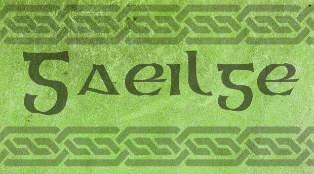 Gaelic Irish language