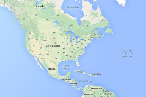 North American Continent interpreted languages in North America