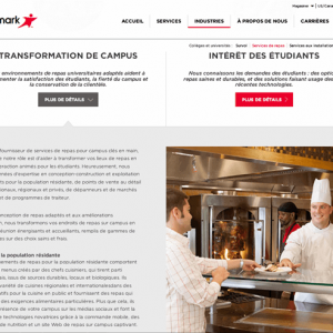 Aramark Website In French 3