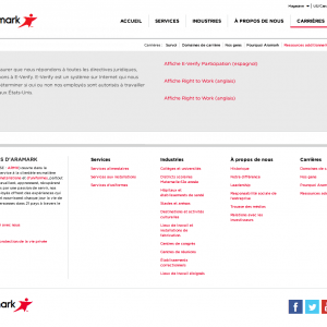 Aramark Website In French 5