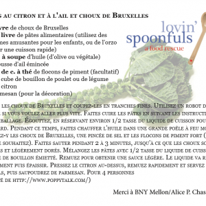 Recipes Translation - Brussel Sprouts French