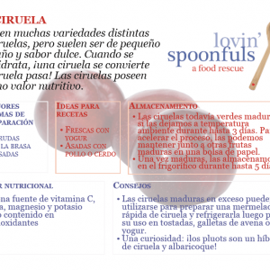 Recipes Translation - Plum Spanish