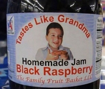 Brand Localization - Tastes Like Grandma Jam Label
