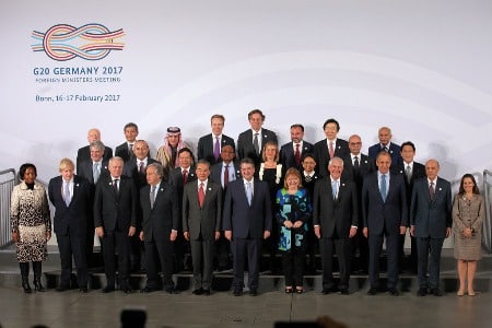 High Profile Conference Interpreting - G20 Summit Group Picture in Berlin