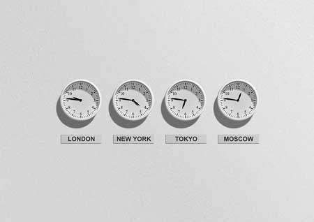 Translation Services in Massachusetts - Clocks Showing Times In International Cities