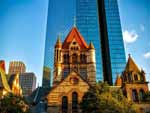Translation and Localization - Skyscraper and Church in Boston