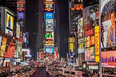 Localized Marketing - Advertisements in Times Square