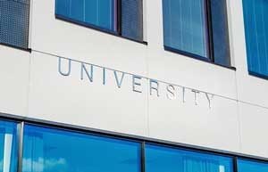 University Website Translations - University written on a building