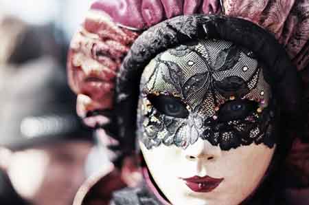 Old English Words - Venetian mask